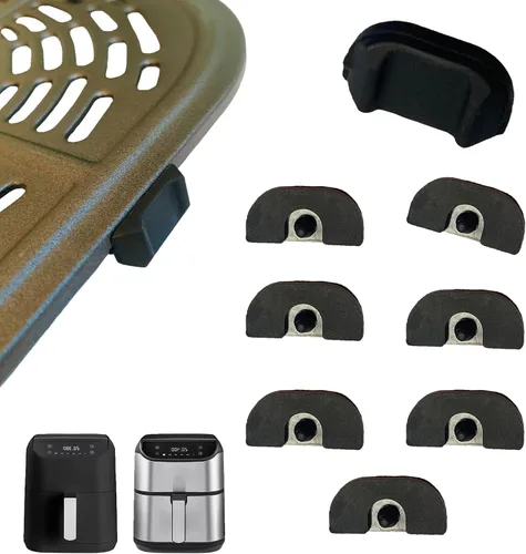 Vista 13 de ALJ Protector de bandeja para freidora de aire, paquete de 4 protectores de silicona, antideslizante, resistente a los arañazos, se adapta a 7QT