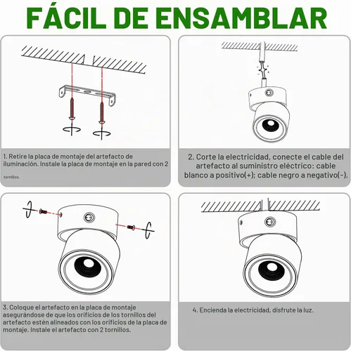 Vista 8 de Paquete de 2 Focos LED COB de Techo Downlight de 12V con Interruptor, Montaje en Superficie 330° Ajustable Regulable Luz de Pared para RV Lámpara