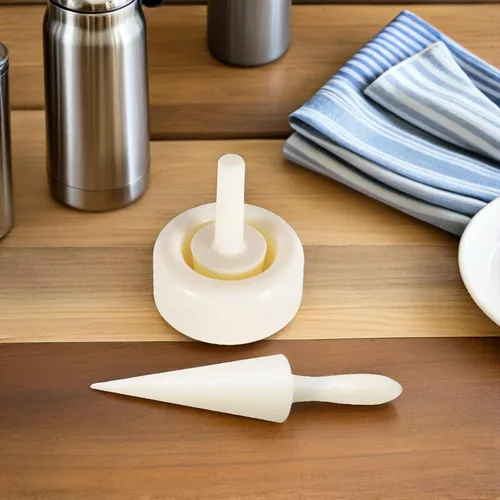 Vista 4 de UPKOCH Moldeador de cono de helado de cocina, rodillo de cono crujiente, kit de molde de cono de helado, máquina de rollos de huevos, 9.25 pulgadas