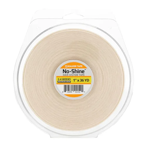 Vista 10 de Walker Tape No-Shine - Rollo de cinta para sistema capilar de 1/2 pulgada x 12 yardas, cinta hipoalergénica de doble cara para pelucas, sistemas