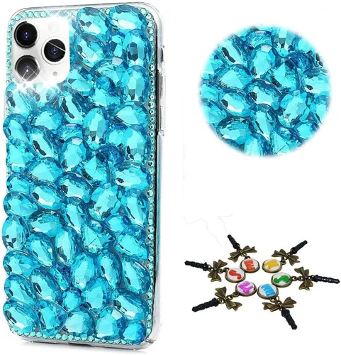 Vista 18 de Sparkle - Funda compatible con Samsung Galaxy A10e, elegante funda 3D hecha a mano con diseño de diamantes de imitación, diseño de diamantes