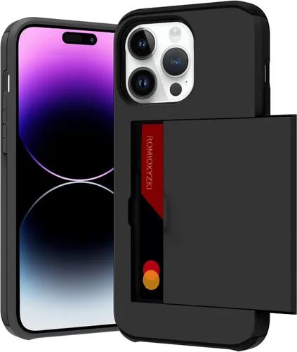 Vista 86 de ZIYE Compatible con iPhone 12 Pro Max Funda tipo cartera con tarjetero, Funda de dos capas antiarañazos con bolsillo oculto, Funda protectora a Verde