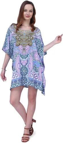 Vista 41 de Miss Lavish London - Kaftán largo para mujer - Kaftán de playa africano y kaftan moderno para fiesta y bodas 109-azul