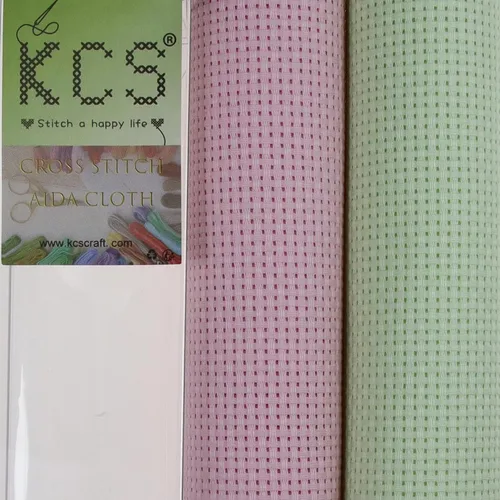 Vista 178 de KCS 2 cajas de tela de costura de algodón para punto de cruz de 15 x 18 pulgadas (blanco antiguo, 11 unidades)