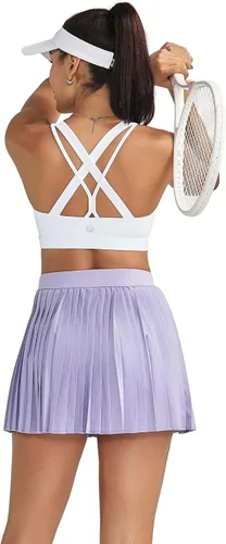 Vista 3 de RUNNING GIRL Brasier deportivo para mujer de alto soporte, espalda cruzada acolchada, brasier deportivo con tirantes delgados, brasier de yoga
