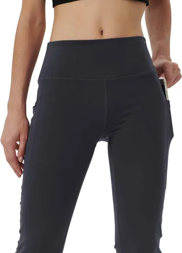 Vista 5 de Pantalones de yoga para mujer con bolsillos ocultos, control de abdomen, leggings largos para correr