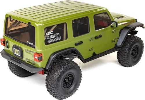 Vista 3 de Camioneta RC Axial 1/6 SCX6 Jeep JLU Wrangler 4WD Rock Crawler RTR (baterías y cargador no incluidos): Verde, AXI05000T1