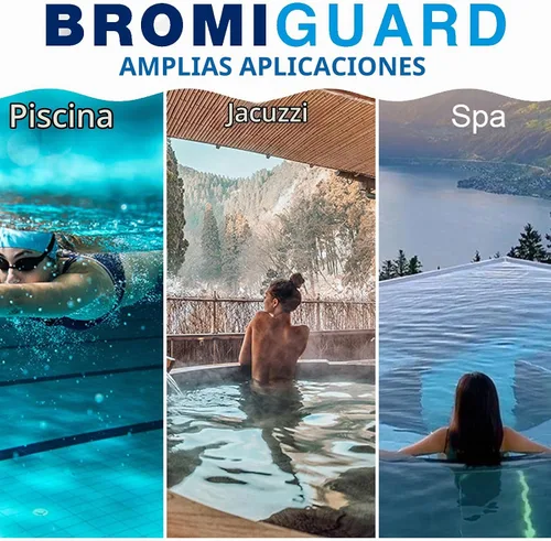Vista 5 de BROMIGUARD Tabletas de Bromo de 1 Pulgada 1.8 Libras para Spa Jacuzzi Desinfectante Químico Sanitizante Tabletas de Bromo Tabletas de Bromación