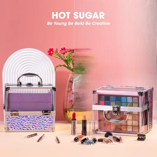 Vista 6 de Hot Sugar Kit de maquillaje para adolescentes para niñas de 13 a 15 años, kit de maquillaje para niños, juego de regalo de maquillaje para fiestas