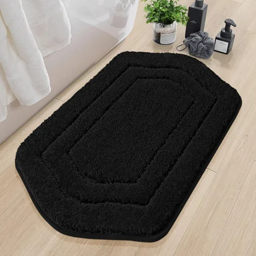 Vista 29 de COSY HOMEER Alfombras de Baño Extra Gruesas para Baño - Juegos de Alfombras Antideslizantes de Lino de Baño Suave Felpa 100% Poliéster Fuerte Sala