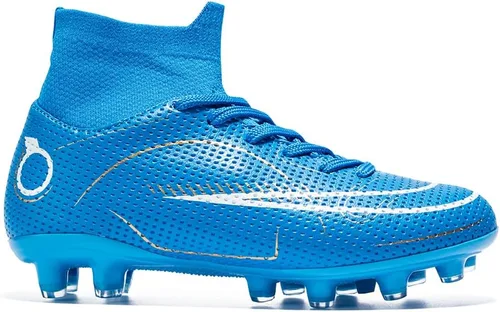 Vista 5 de Zapatos de fútbol para niños y niñas, para exteriores, interiores, para entrenamiento de fútbol y césped atlético