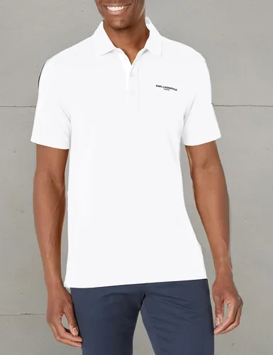 Vista 3 de Karl Lagerfeld Paris Men's Casual Short Sleeve Pima Cotton Polo