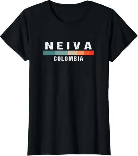 Vista 26 de Camiseta Neiva Colombia City Trip, Negro