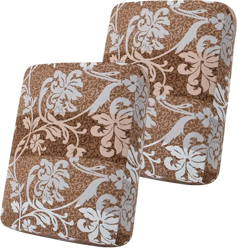 Vista 87 de Smiry Fundas de cojín de sofá estampadas, fundas elásticas suaves para sofá, fundas de sofá lavables antideslizantes, protector de muebles para Beige