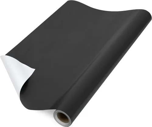 Vista 6 de RUSPEPA Papel de regalo negro de color sólido, mini rollo, para bodas, cumpleaños, fiestas, felicitaciones y vacaciones, 17 pulgadas x 32.8 pies