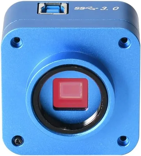 Vista 3 de HAYEAR Cámara de microscopio digital USB3.0 8 megapíxeles USB cámara de vídeo en vivo con calibración soporte Windows Mac HY-900B