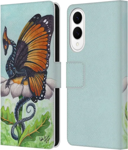 Vista 122 de Head Case Designs Officially Licensed Carla Morrow Galactic Entrancement Dragons Leather Wallet Case Compatible with Samsung Galaxy A07 4G