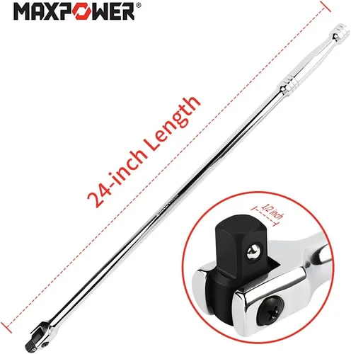 Vista 3 de MAXPOWER - Barra de disyuntor de 24 pulgadas con mango flexible de 1/2 pulgada