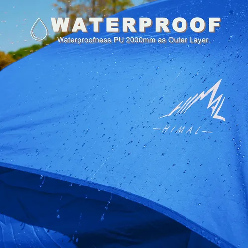 Vista 7 de uniHimal Tents for Camping, Waterproof 10 Person Family Tent with Double Layer & 4 Large Mesh Windows, Weather Resistant Easy Setup 2 Room Big Tent