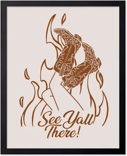 Vista 234 de Poster Master Póster de You've Yeed Your Last Haw - Impresión retro de vaquero marrón - Arte occidental - Arte moderno - Arte del salvaje oeste