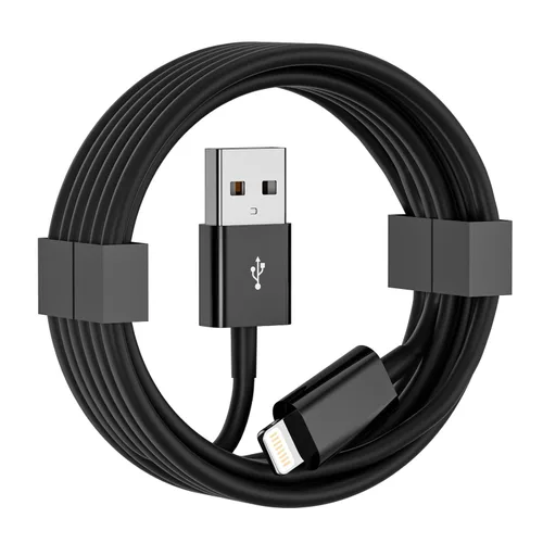 Vista 9 de Car Carplay Cable, 3FT USB A to Lightning Cable, Car Charger Cord Black Compatible con iPhone 14 13 12 11 Pro Max XR XS X 8 7 6 Plus SE iPad Cable