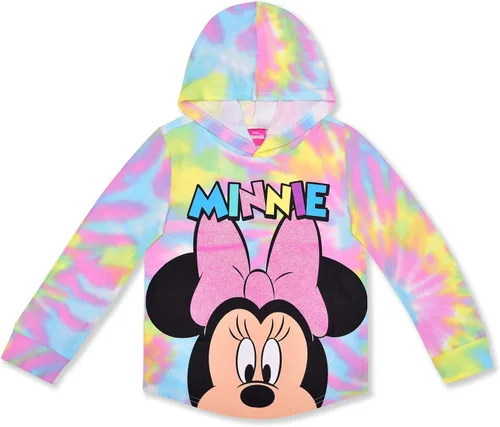 Vista 2 de Disney Minnie Mouse - Conjunto de sudadera con capucha y pantalones deportivos para niñas, niños pequeños y pequeños, multicolor