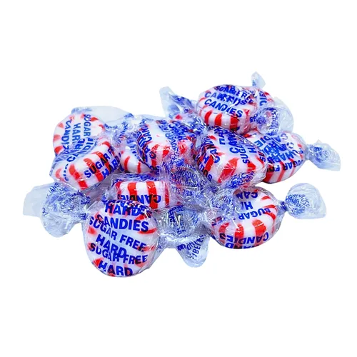 Vista 3 de Caramelos duros de menta sin azúcar, a granel, caramelo de menta antiguo envuelto individualmente (1/2 libra)