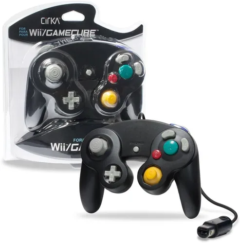 Vista 2 de cirka Wired Controller para gamecubewii (Negro)