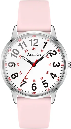 Vista 14 de Asan Ge Watches for Women, Fashion 3ATM Waterproof Minimalist Lightweight Easy-to-Read Analog Silicone Watch Suitable for Daily Work, Leisure