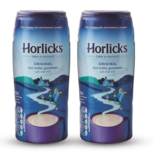 Vista 5 de Horlicks Original Malt Beverage Mix England, paquetes de 14.11 oz (paquete de 4)