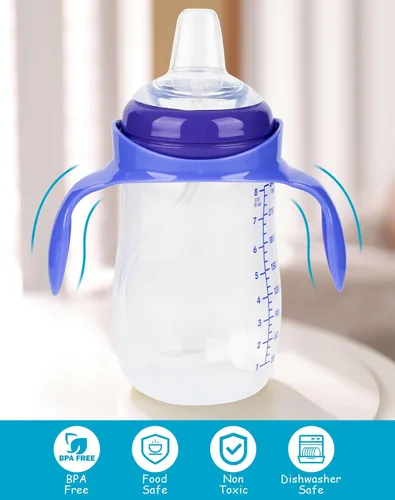Vista 7 de Kit de conversión de boquilla suave para biberón Lansinoh, kit de transición para niños pequeños con boquilla de silicona para sorber, popote Kit