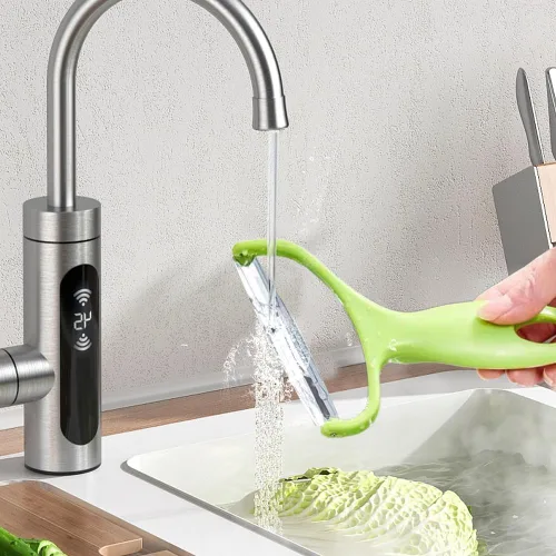 Vista 6 de Pelador de verduras de acero inoxidable, nuevas herramientas de cocina 2024, pelador de boca ancha para verduras y frutas, pelador multifuncional