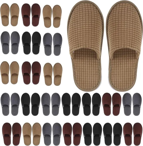 Vista 12 de Geyoga Pantuflas de casa antideslizantes suaves para mujer