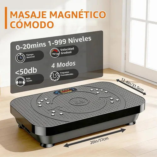 Vista 4 de PBYRD Vibration Plate for Lymphatic Drainage, Full Body Shaker Machine