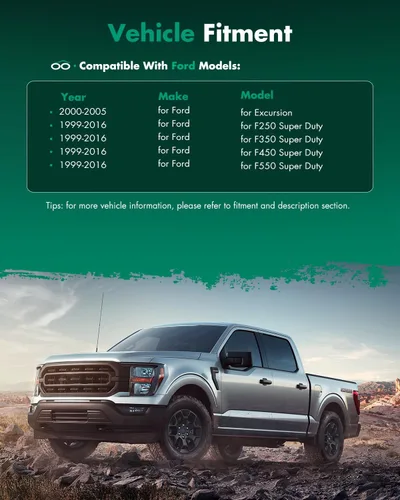 Vista 7 de SCITOO Reemplazo de vidrio para espejo lateral Compatible con Ford F-250 F-350 F-450 F-550 Super Duty 1999-2016, Ford Excursion 2000-2005, vidrio
