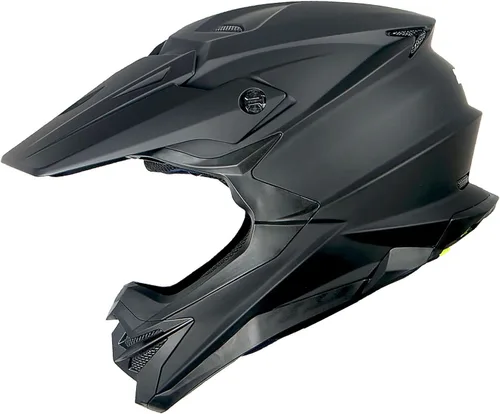 Vista 2 de 1Storm - Casco de motocross para adultos, bicicleta de montaña de descenso, BMX, MX, ATV, motocicleta todoterreno, estilo Storm HF803; negro mate