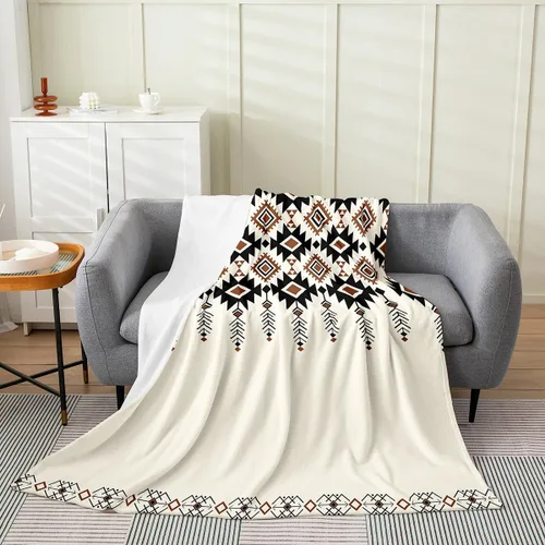 Vista 16 de Erosebridal Sketch Tree Flannel Blanket 40x50 Inch Vintage Farmhouse Fleece Blanket Grey Minimalist Mid Century Fuzzy Plush Throw French Country