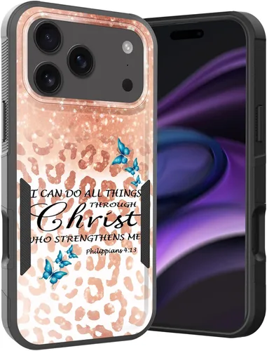 Vista 131 de Funda para iPhone Air, doble capa híbrida resistente resistente a prueba de golpes de policarbonato duro + funda protectora de silicona suave