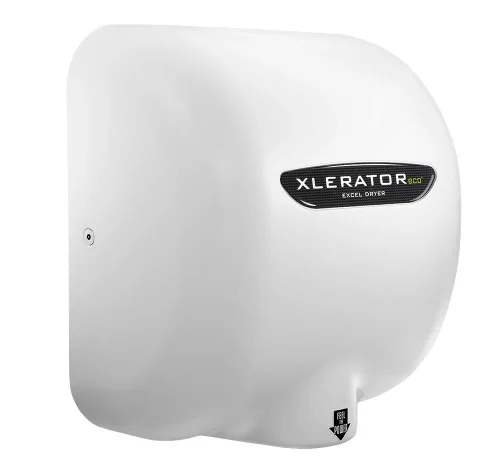 Vista 3 de Excel Dryer XLERATOReco XL-BW-ECO secador de manos, sin calor, cubierta blanca termoestable de resina (BMC), sensor automático, montado en Blanco