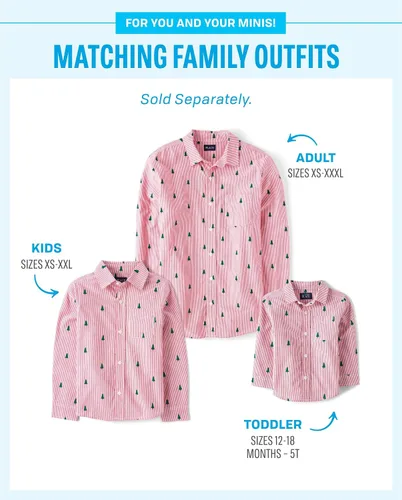 Vista 3 de The Children's Place Camisa de manga larga con botones para hombre