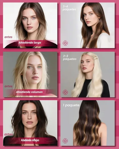 Vista 4 de Moresoo Micro Link - Extensiones de cabello humano de color rubio oscuro y rubio ceniza, extensiones de cabello humano real para boda, 2.01 oz