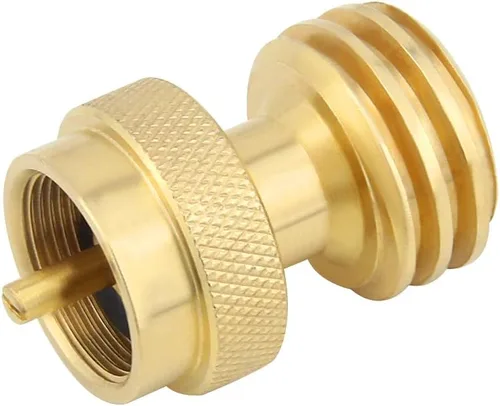 Vista 7 de Hooshing Adaptador de propano de 1 libra para cilindro desechable desechable, adaptador de tanque de propano de 1 lb a 20 lb para parrilla
