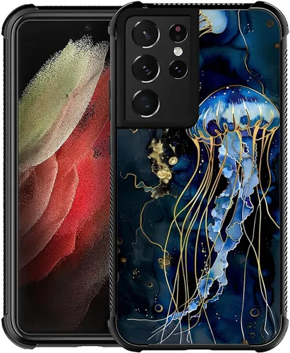 Vista 46 de Funda compatible con Samsung Galaxy S21, diseño de elefantes africanos, diseño increíble a prueba de golpes, antiarañazos, carcasa trasera