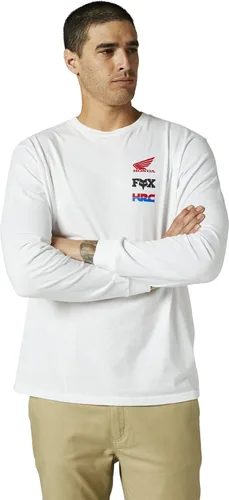 Vista 3 de Fox Racing Camiseta de manga larga Honda para hombre Blanco óptico