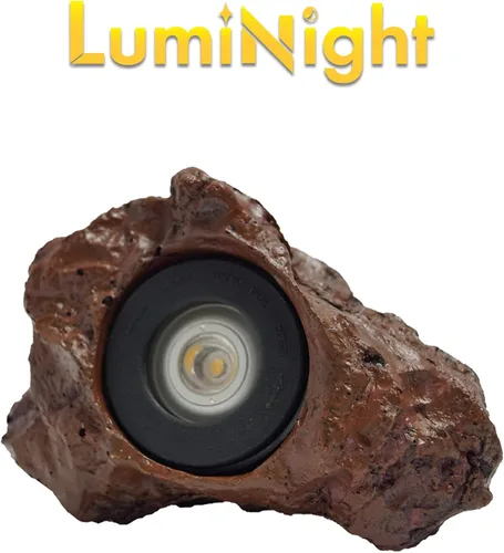 Vista 4 de HALF OFF PONDS LumiNight Iluminación para estanques y paisajes - Luz LED de roca de 1,5 vatios