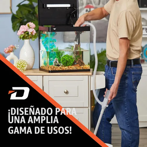 Vista 9 de Deway Bomba automática de transferencia de combustible con parada automática, funciona con batería AA, manguera extra larga de 39 pulgadas, bomba