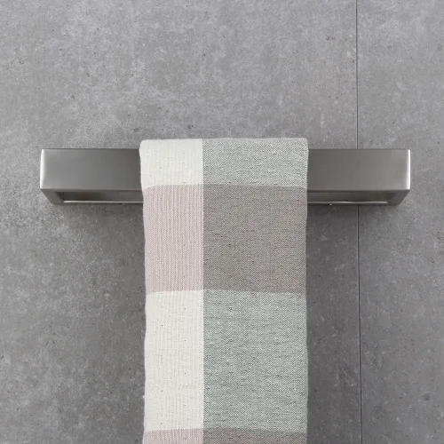 Vista 4 de Toallero de mano SUS 304 de acero inoxidable para baño, cocina, garaje, resistente, montado en la pared, acabado cepillado