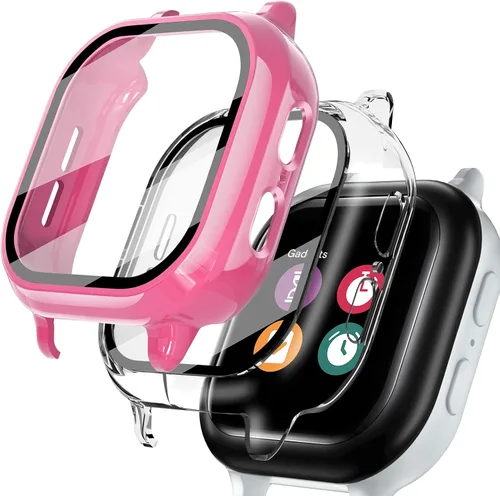 Vista 8 de Kuaguozhe [Paquete de 2 protectores de pantalla compatibles con Gizmo Watch 2, vidrio templado, transparente + azul]