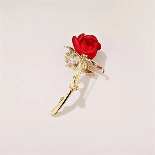 Vista 3 de Broche de la serie floral para mujer, disfraz de moda, flor de perla, broche y alfileres, joyería, regalo de Navidad