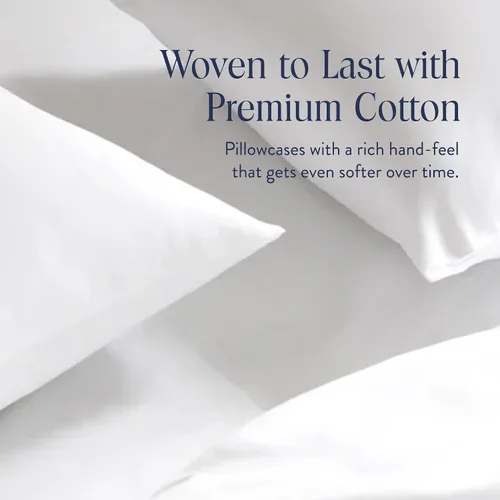 Vista 6 de Brooklinen Juego de fundas de almohada de satén de lujo con calidad de Blanco